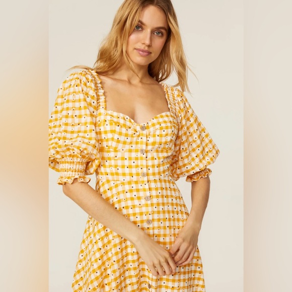 Hutch Gingham Daisy Seersucker Dress - Picture 2 of 8